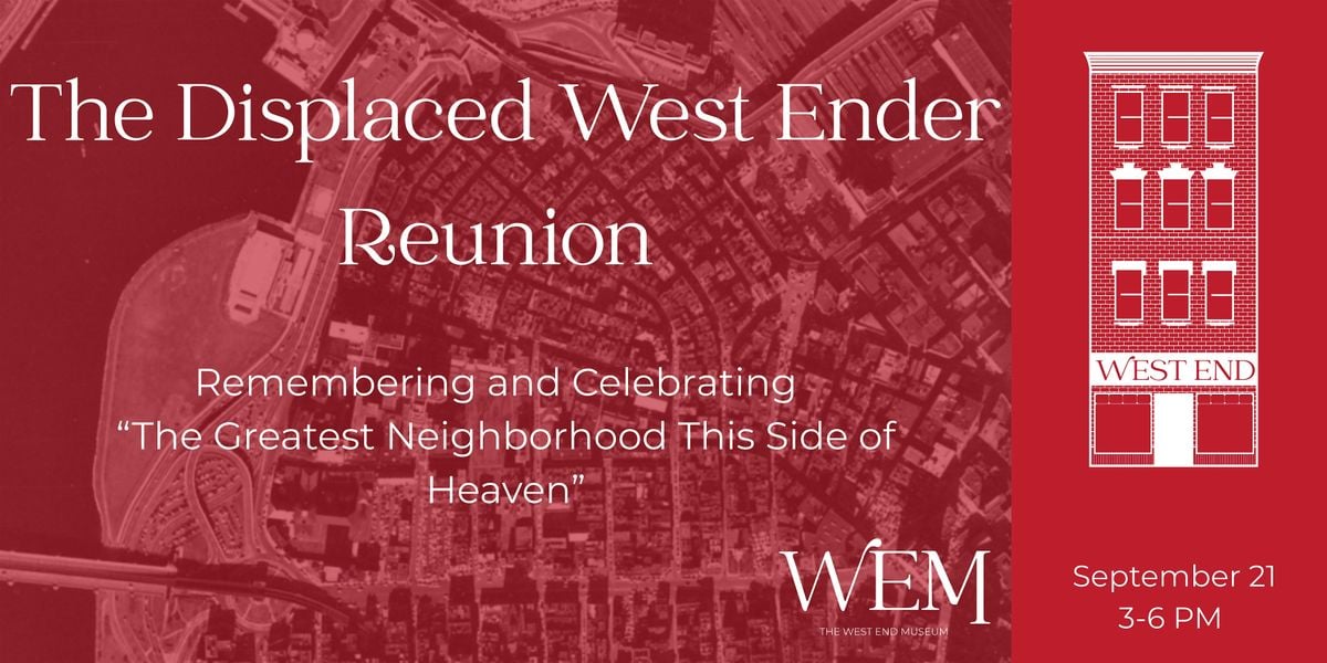 The Displaced West Ender Reunion, 21 September | Event in Boston | AllEvents
