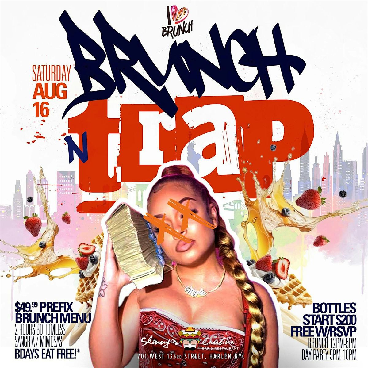 Brunch N Trap, Bdays Brunch and Drink Free, LEO SEASON, 16 August | Event in New York | AllEvents
