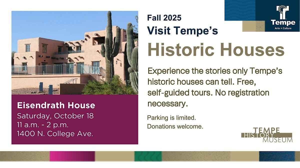Eisendrath House Saturday Open House, 18 October | Event in Tempe | AllEvents