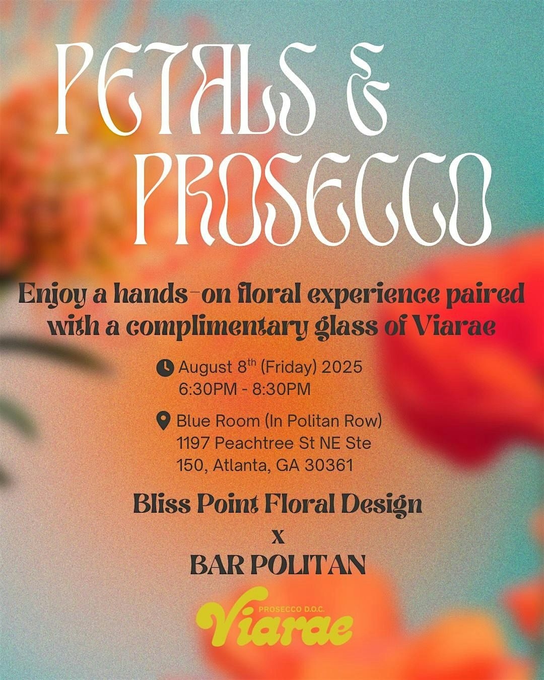 Petals and Prosecco | Event in Atlanta | AllEvents