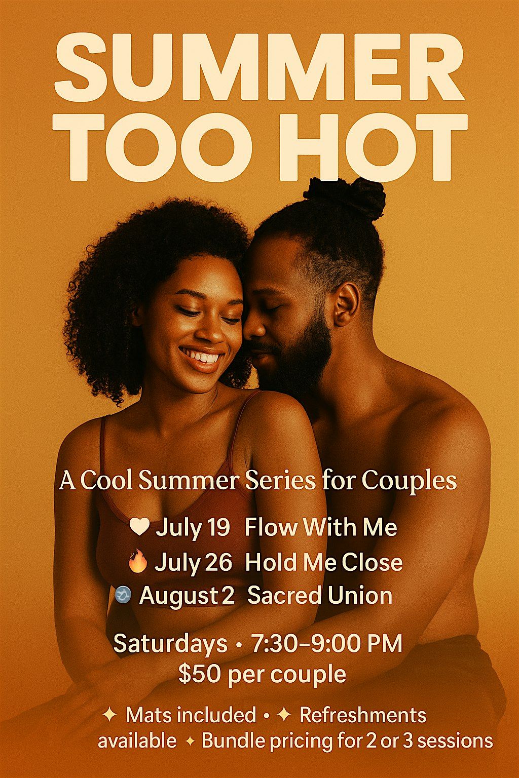 Summer Too Hot : A 3-Part Couples Intimacy Series, 19 July | Event in Eastpointe | AllEvents