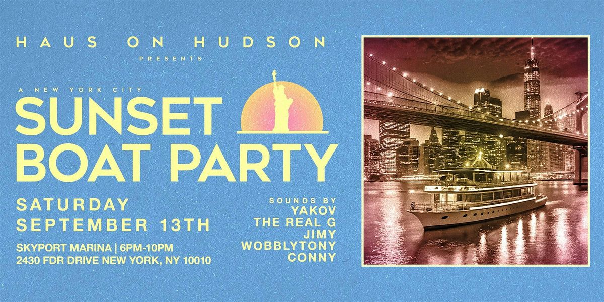 SUNSET BOAT PARTY, 13 September | Event in New York | AllEvents