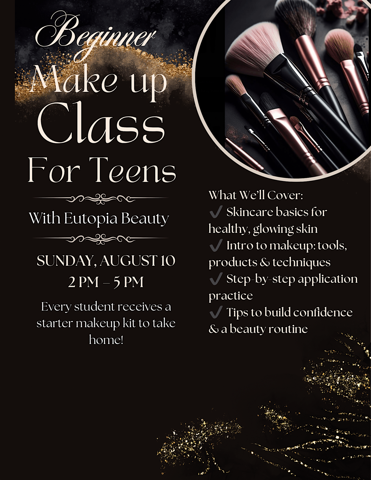 Beginner makeup class for teens, 10 August | Event in Elkins Park | AllEvents