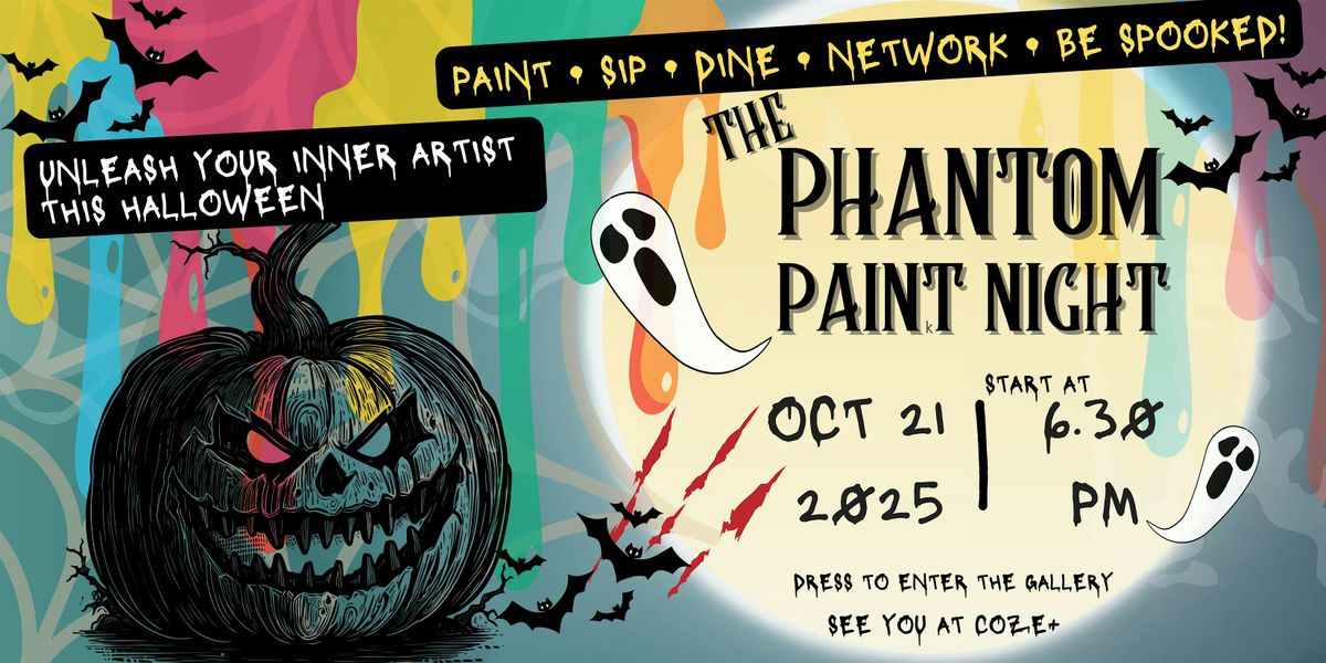 Halloween Phantom Paint + Network Night: Where Creativity Meets Connections, 21 October | Event in Singapore