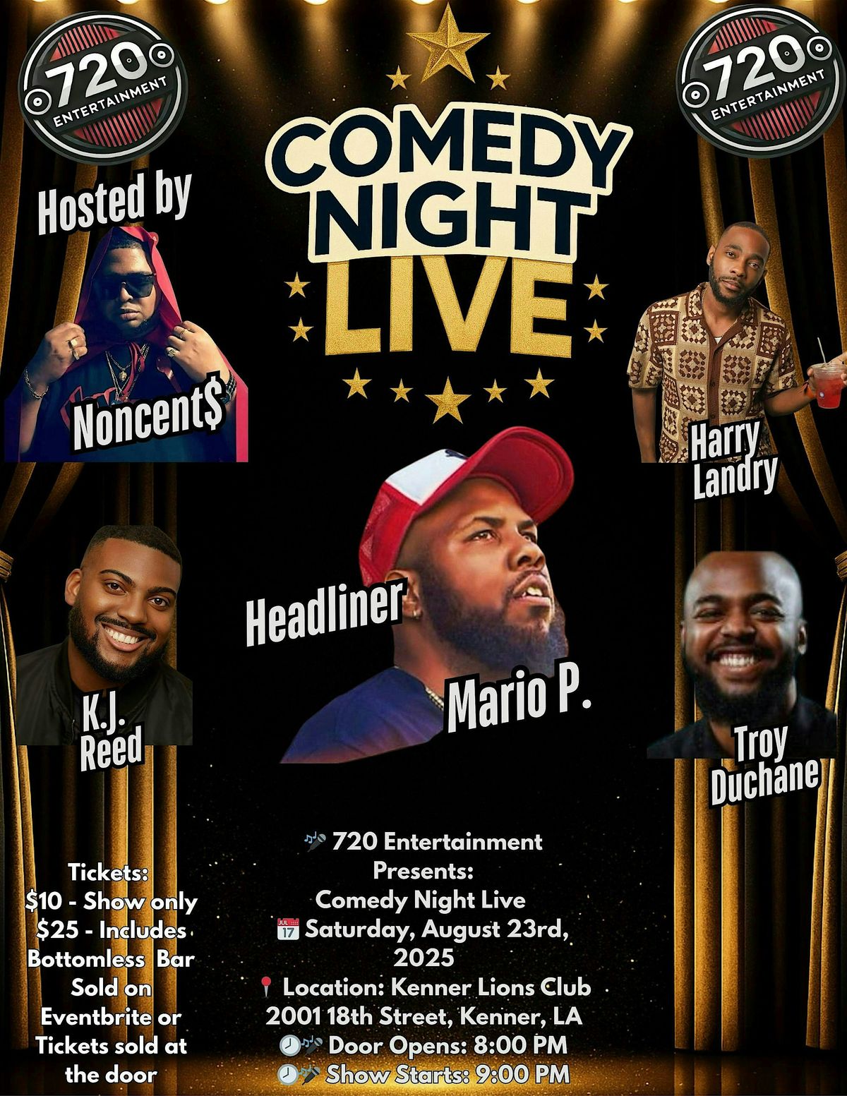Comedy Night Live, 23 August | Event in Kenner | AllEvents