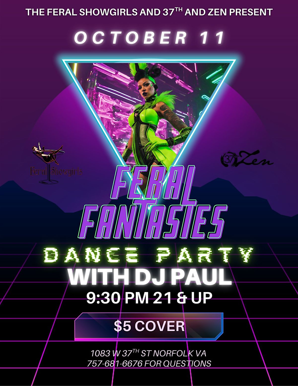 Feral Fantasies Dance Party with DJ Paul!, 11 October | Event in Norfolk | AllEvents