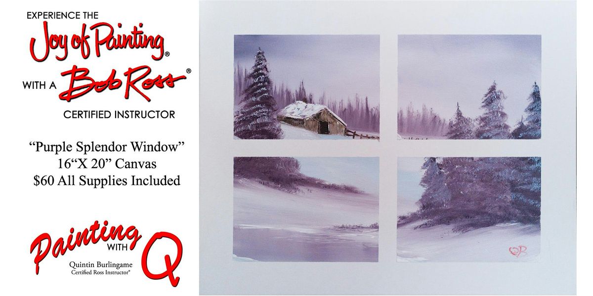 "Purple Splendor Window" Bob Ross Workshop - White Bluff, 13 December | Event in White Bluff | AllEvents