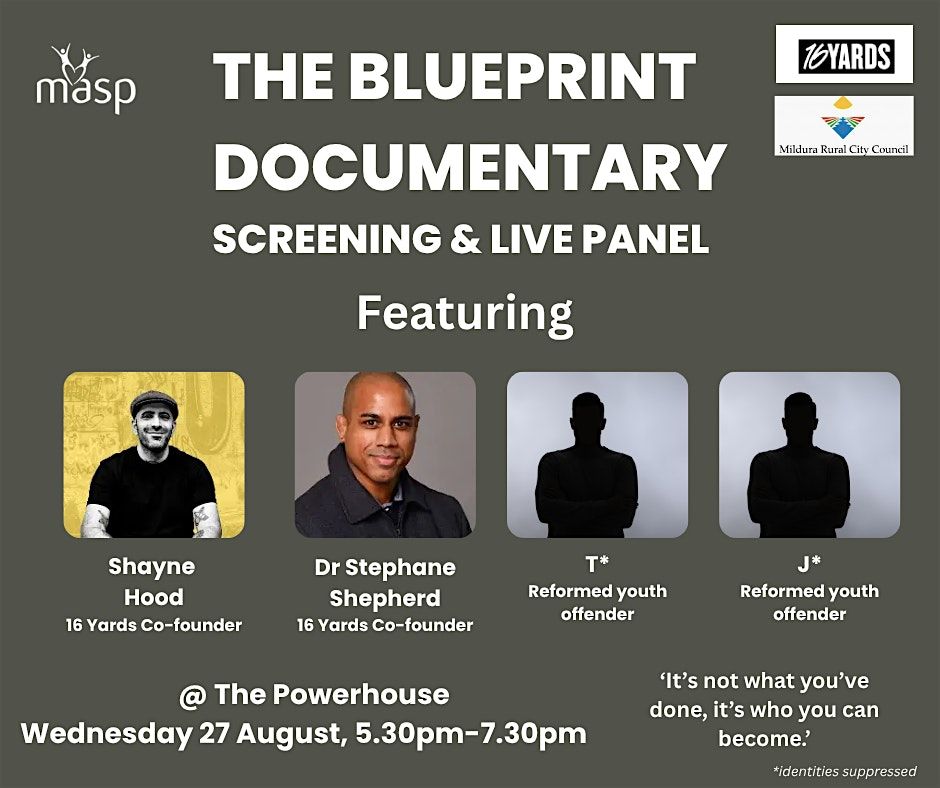 The Blueprint (Community Screening), 27 August | Event in Mildura | AllEvents