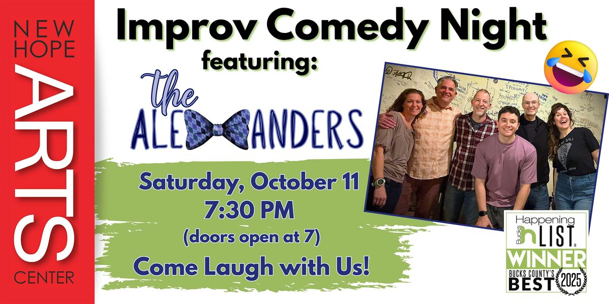 Improv Comedy Night featuring The Alexanders, 11 October | Event in New Hope | AllEvents