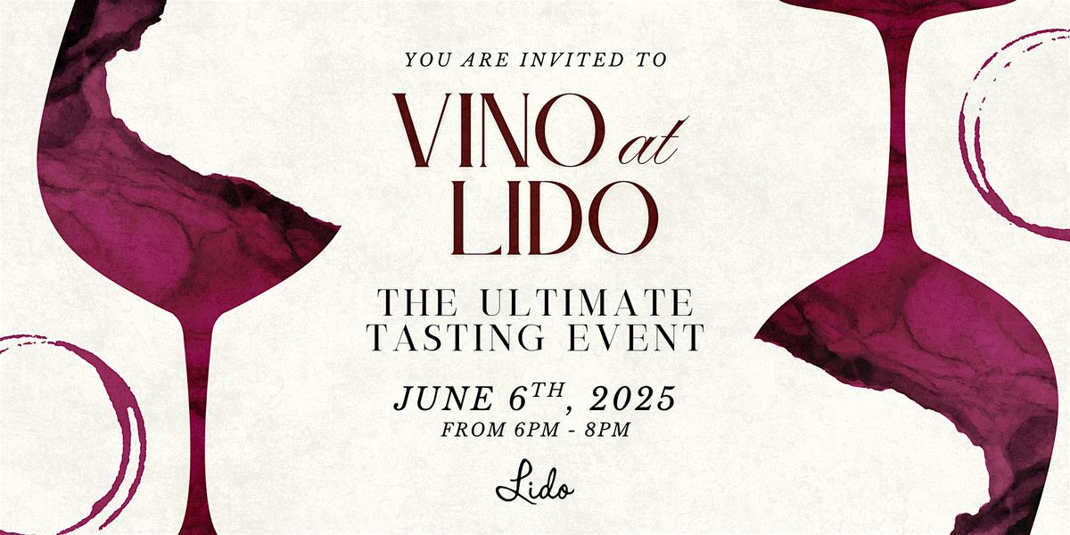 Lido Presents: Vino & Bites, 5 June | Event in New York | AllEvents