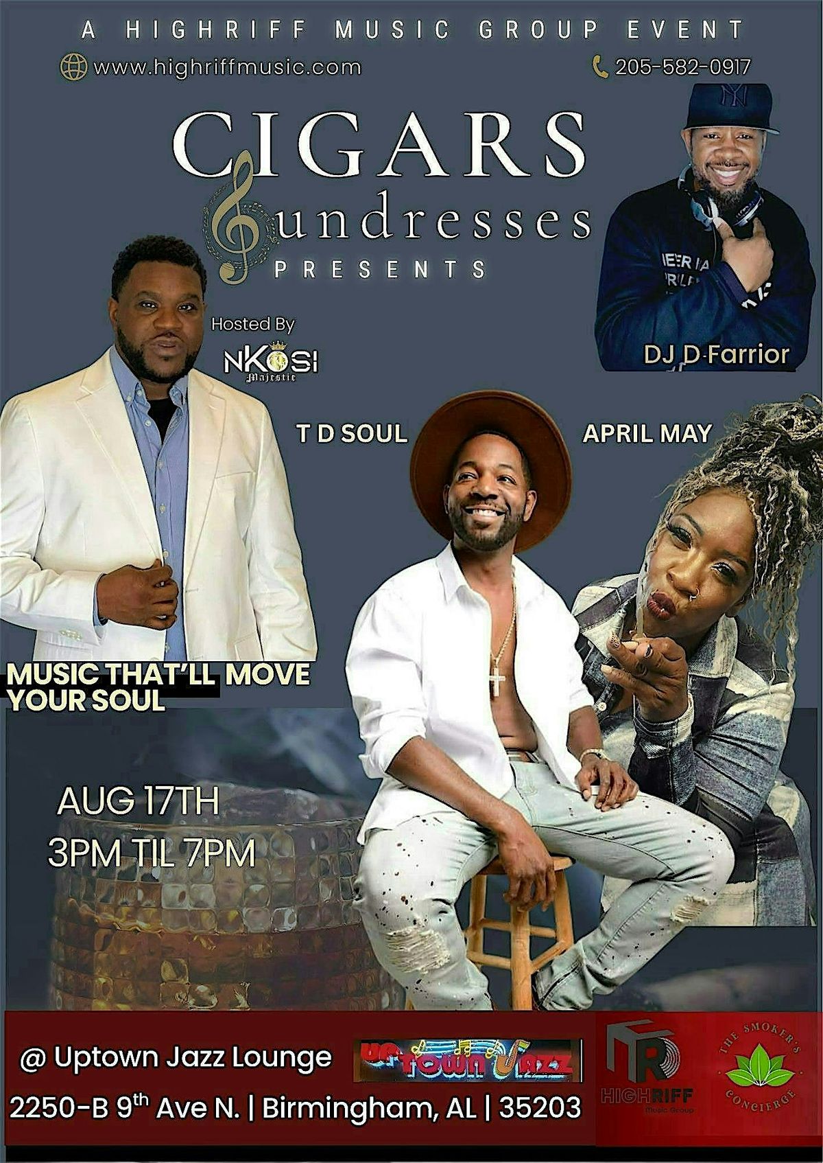 Cigars and Sundresses Music Series Show 8, 17 August | Event in Birmingham | AllEvents