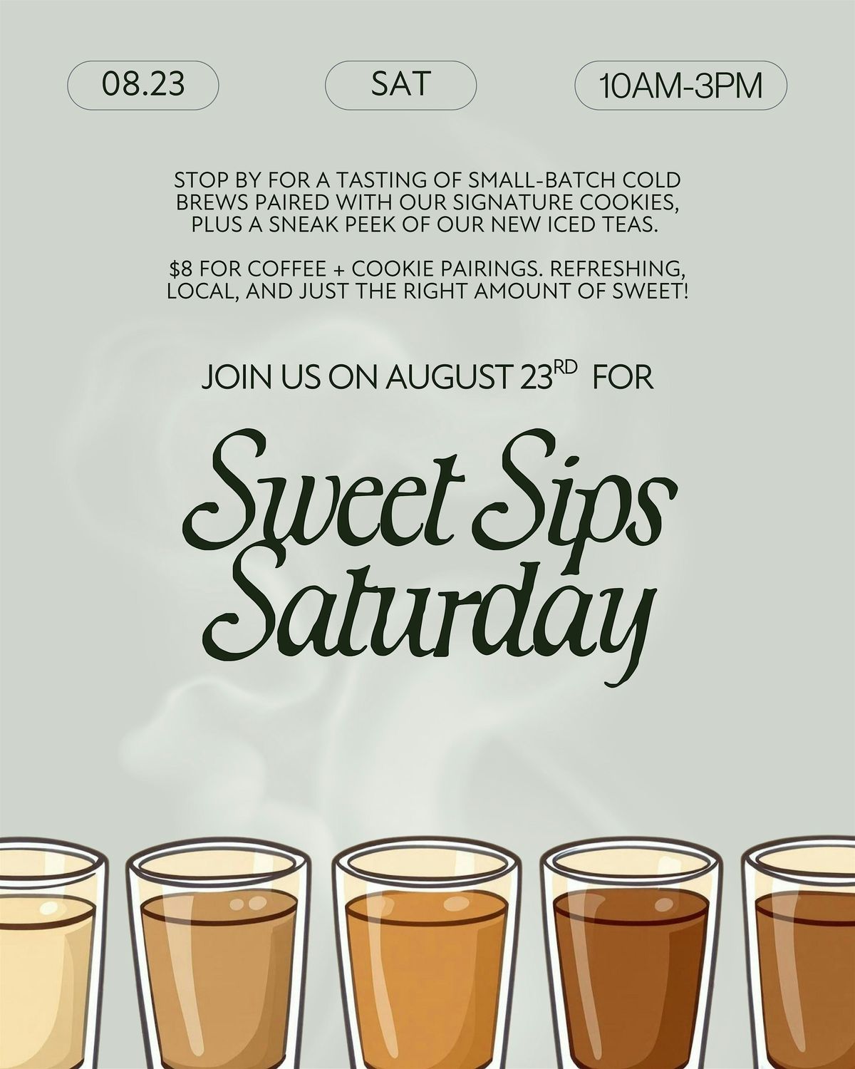Sweet Sips Saturday, 23 August | Event in Chester Springs | AllEvents
