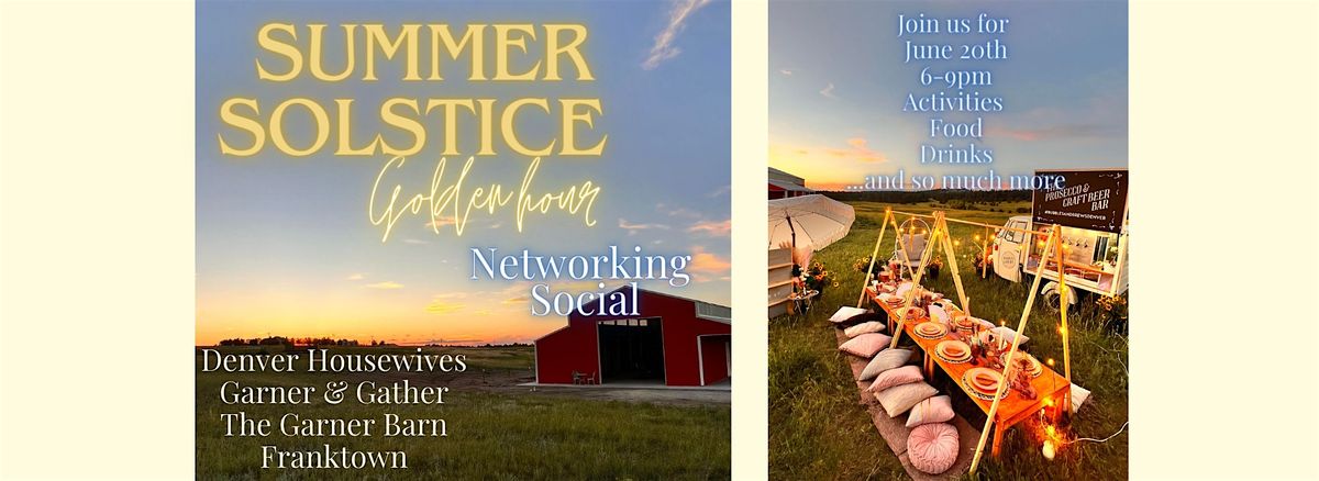 Denver Housewives Summer Solstice Golden Hour Networking Social | Event in Franktown | AllEvents