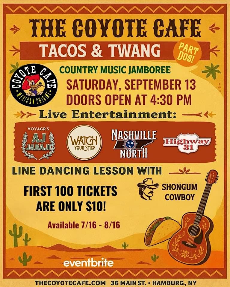 Tacos & Twang Country Music Jamboree Part Dos, 13 September | Event in Hamburg | AllEvents