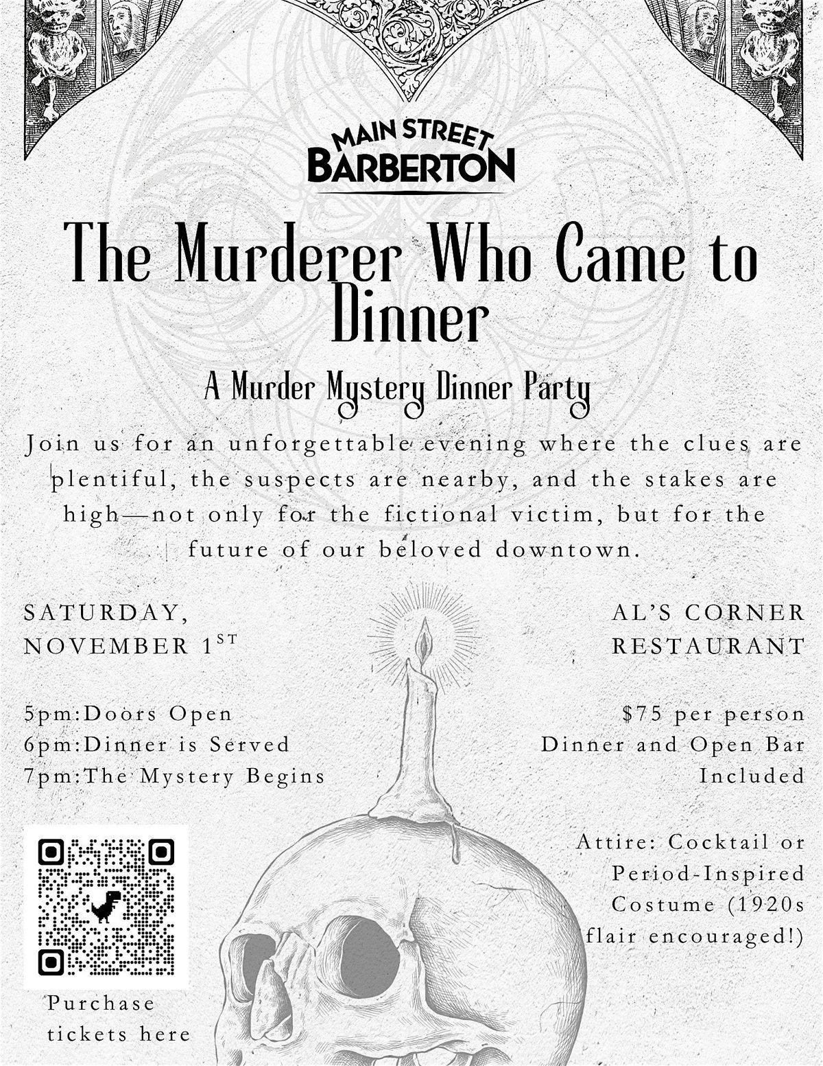 M**der Mystery Dinner Party, 1 November | Event in Barberton | AllEvents