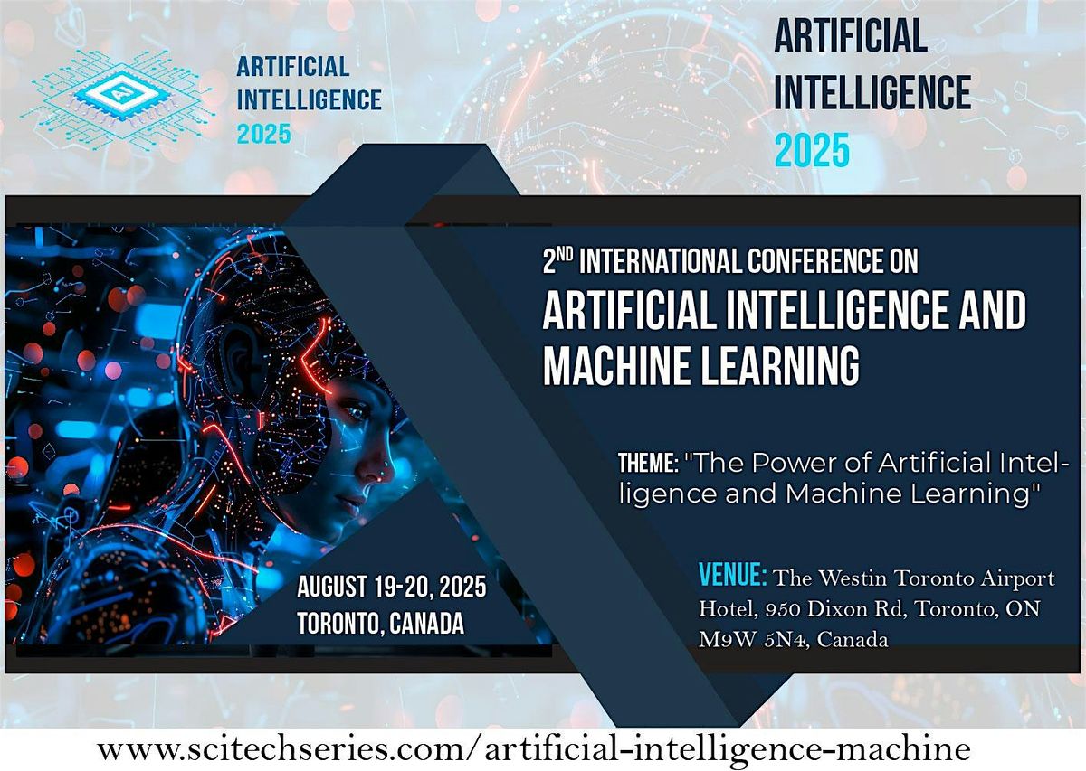 International Conference on Artificial Intelligence and Machine Learning, 19 August | Event in Toronto | AllEvents