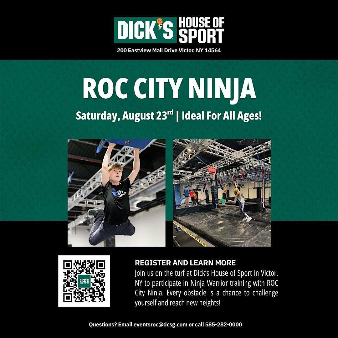 Roc City Ninja @ Dick's, 23 August | Event in Victor | AllEvents