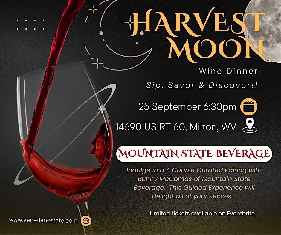 Harvest Moon Wine Dinner, 25 September | Event in Milton | AllEvents