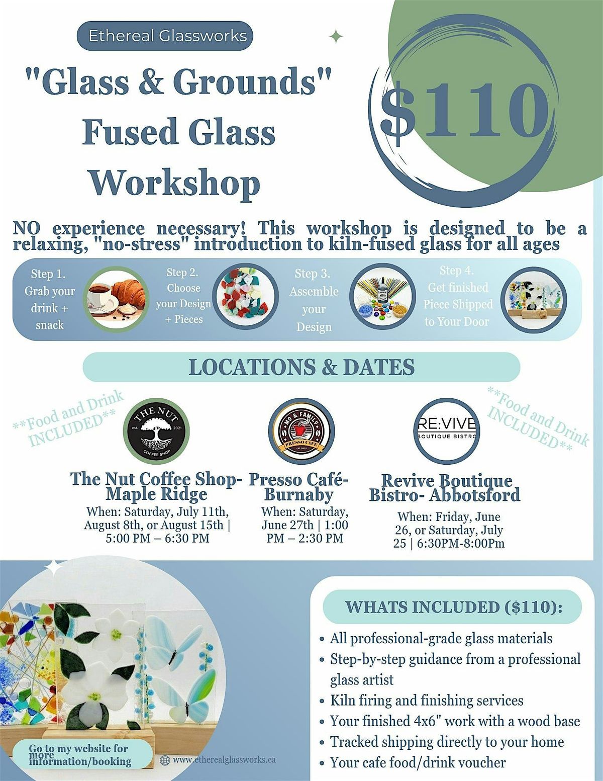 "Glass and Grounds" Fused Glass Workshop