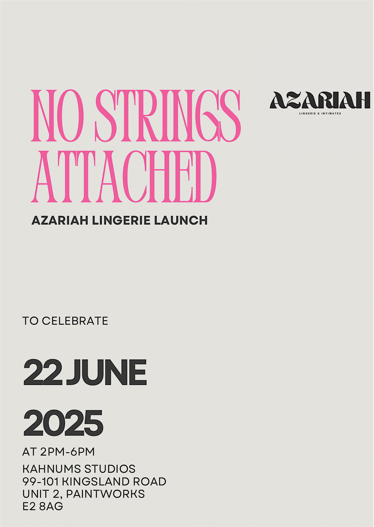 No Strings Attached, 22 June | Event in London | AllEvents