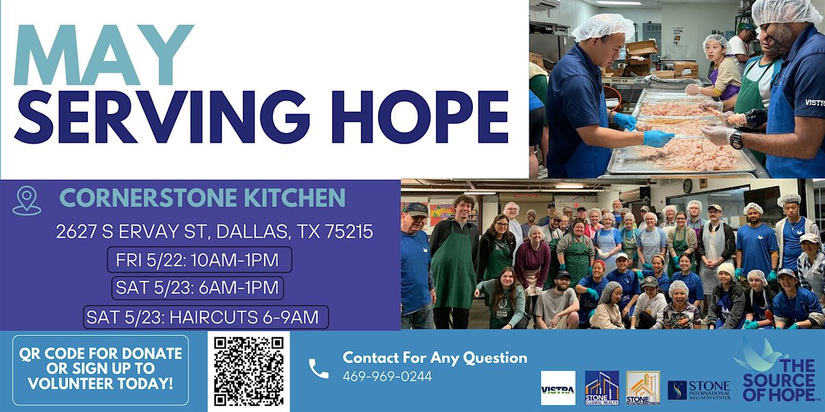 May Volunteer Serving Hope, 22 May | Event in Dallas | AllEvents