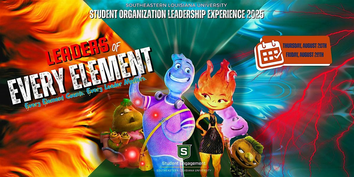 Leaders of Every Element - S.O.L.E. 2025, 28 August | Event in Hammond | AllEvents