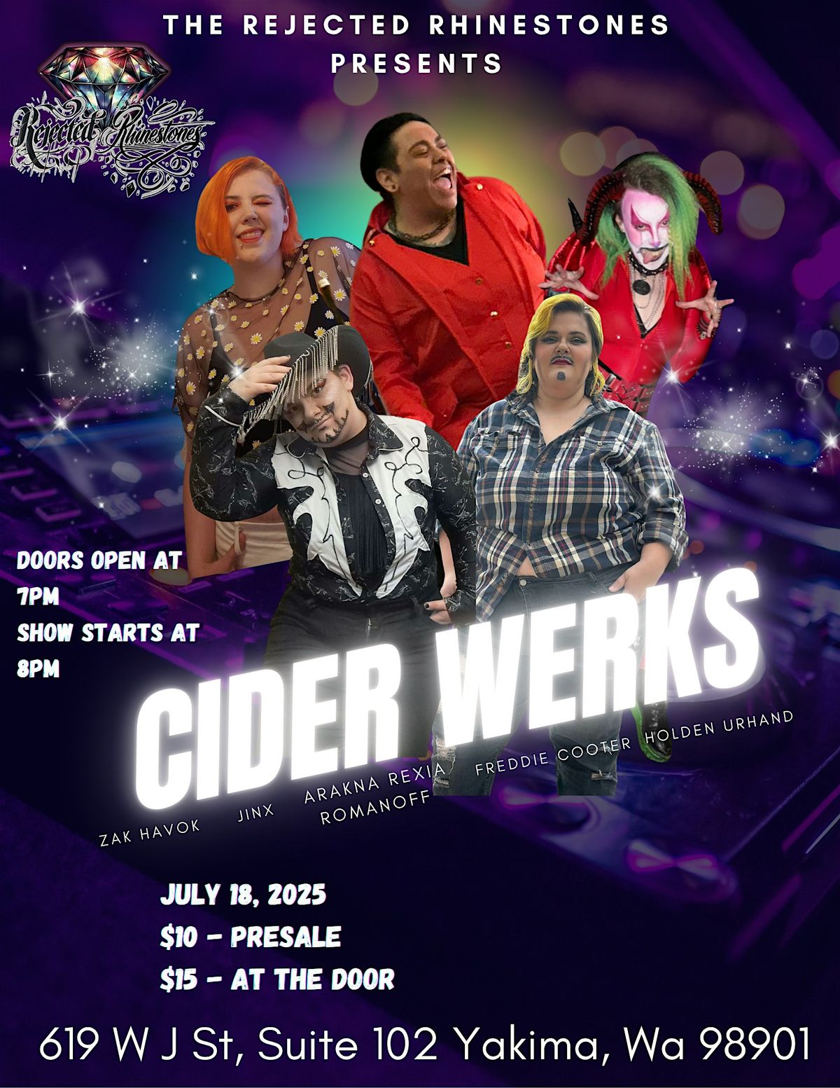The Rejected Rhinestones Presents: Cider Werks, 18 July | Event in Yakima | AllEvents