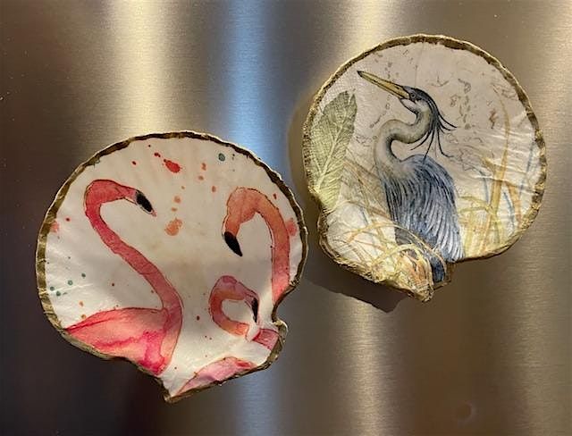 Decoupage Scallop Shell Refrigerator Magnet Make & Take Event, 8 October | Event in Berlin | AllEvents