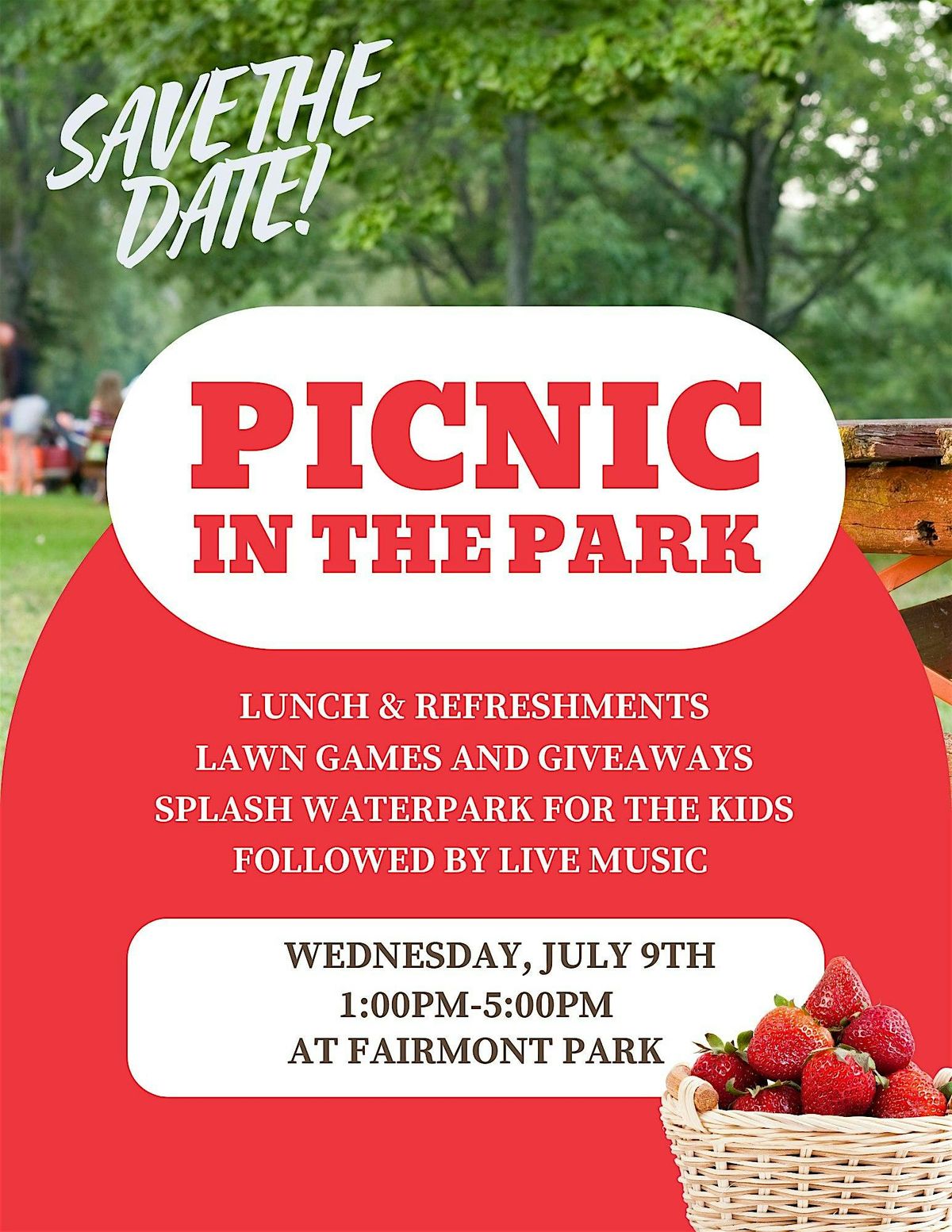 Picnic In the Park Event, 9 July | Event in Riverside | AllEvents