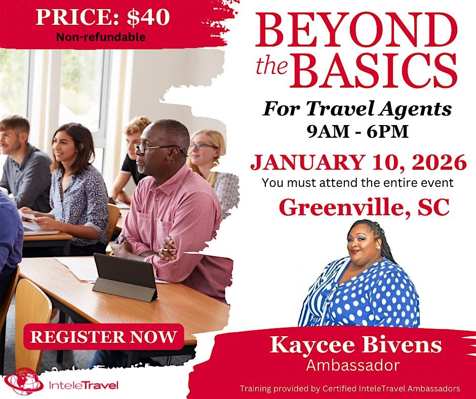 Beyond the Basics GVL, 10 January | Event in Greenville | AllEvents