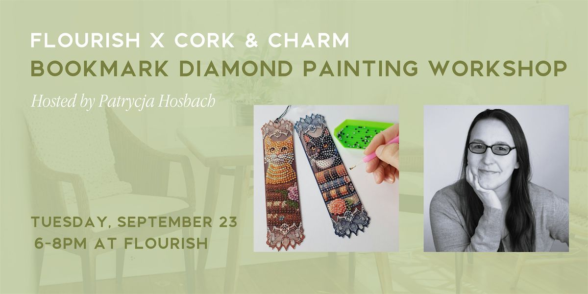 Bookmark Diamond Painting Workshop – Flourish x Cork and Charm, 23 September | Event in West Chester | AllEvents