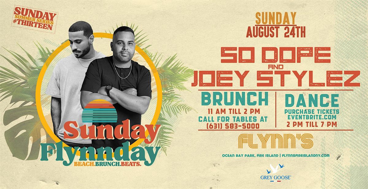 Sunday Flynnday #13, BRUNCH, BEACH, BEATS, with DJ SO DOPE, 24 August | Event in Ocean Bay Park | AllEvents