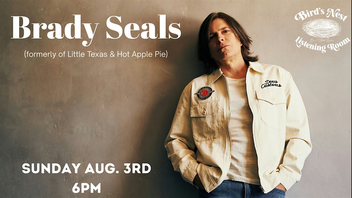 Brady Seals (full band)  at Bird's Nest Listening Room - Dunn NC, 3 August | Event in Dunn | AllEvents