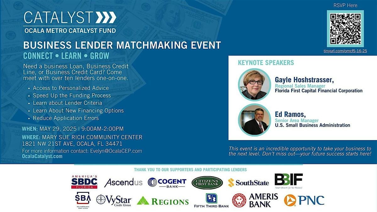 CATALYST - Business Lender Matchmaking Event, 29 May | Event in Ocala | AllEvents