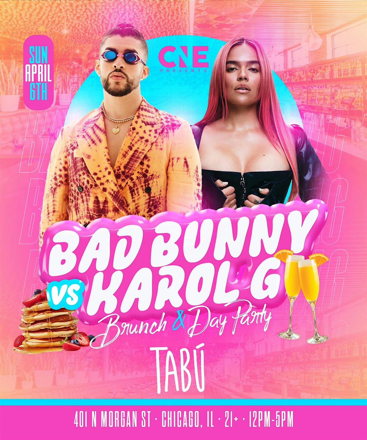 Bad Bunny VS Karol G Brunch & Day Party | Event in Chicago | AllEvents