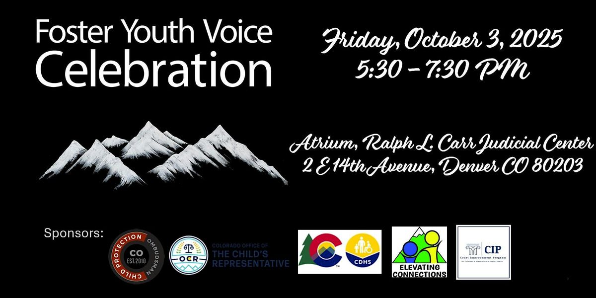 Colorado Foster Youth Voice Celebration, 3 October | Event in Denver | AllEvents