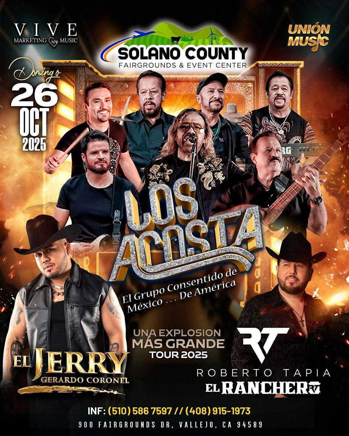 Una Explosion Mas Grande  Tour  2025, 26 October | Event in Vallejo | AllEvents