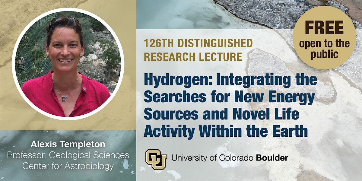 126th Distinguished Research Lecture: Alexis Templeton, 20 November | Event in Boulder | AllEvents