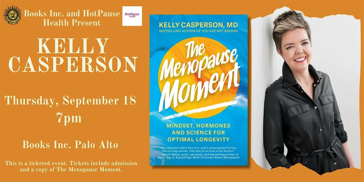 KELLY CASPERSON at Books Inc. Palo Alto, 18 September | Event in Palo Alto | AllEvents