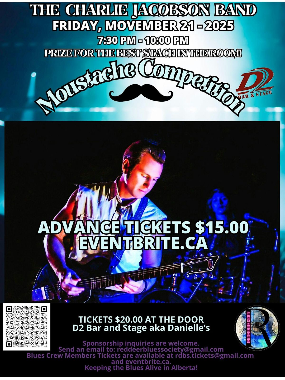 Live at D2 - The Charlie Jacobson Band - Friday November 21, 2025 | Event in Red Deer | AllEvents