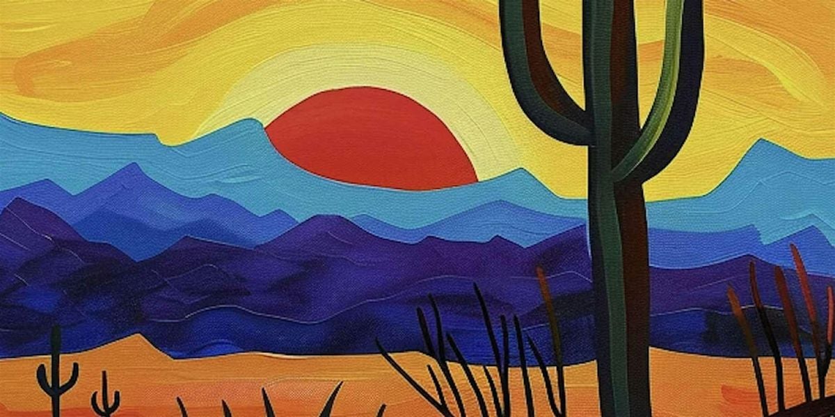 Vivid Dessert Sunset - Paint and Sip by Classpop!™, 28 June | Event in Denver | AllEvents