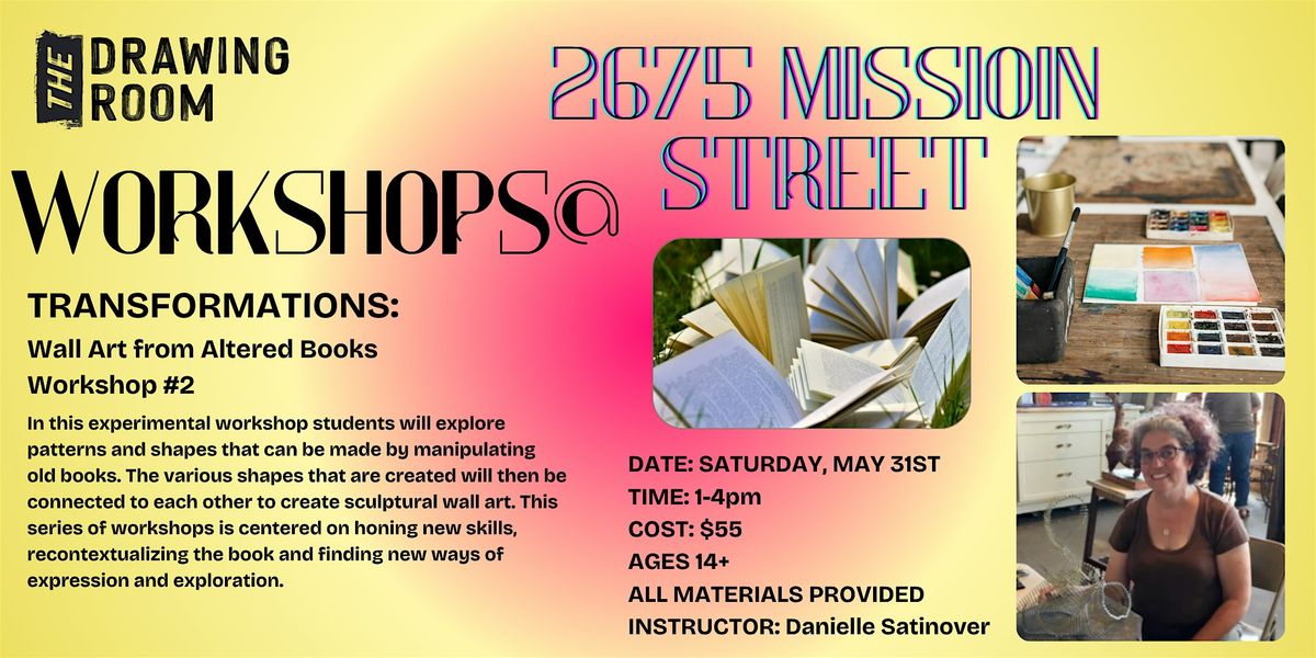 TRANSFORMATIONS: WORKSHOP #2, 31 May | Event in San Francisco | AllEvents