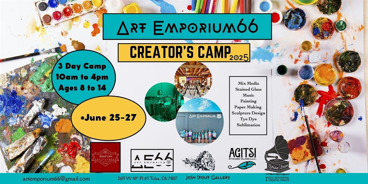 Art Emporium 66 Creators Youth Camp, 25 June | Event in Tulsa | AllEvents