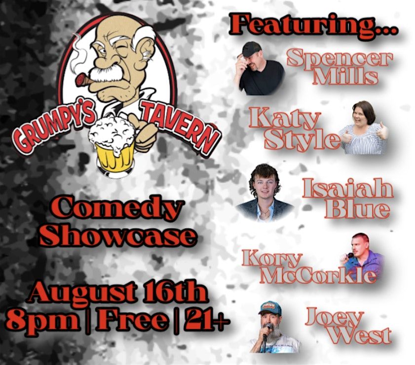 Grumpy's Tavern Comedy Showcase, 16 August | Event in Tulsa | AllEvents
