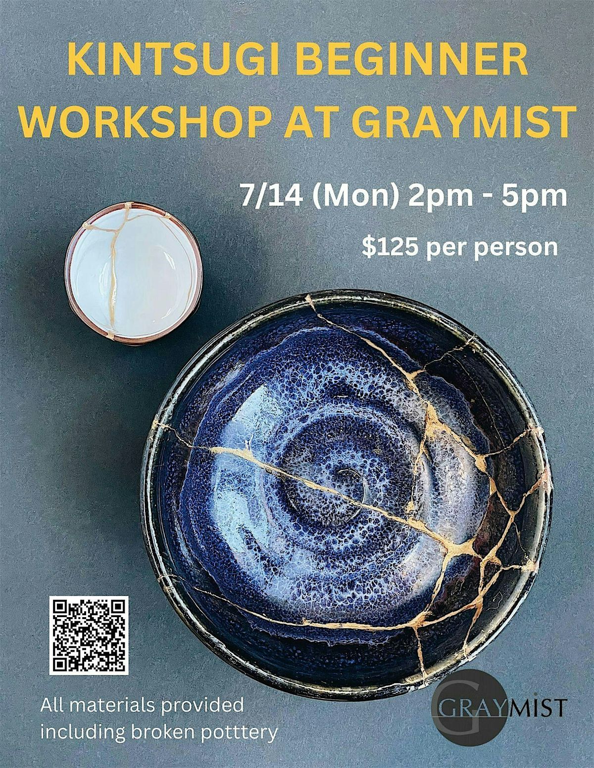 Kintsugi Beginner Workshop at Graymist, 15 July | Event in Cambridge | AllEvents