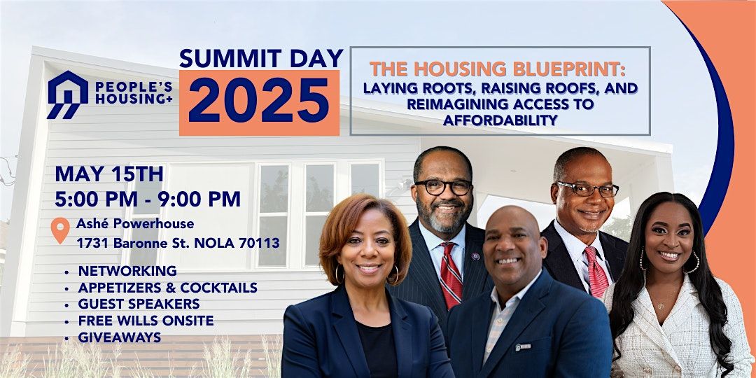 People's Housing+ Summit Day 2025: The Housing Blueprint | Event in New Orleans | AllEvents