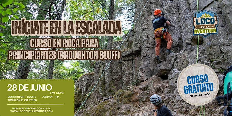 Iníciate en la Escalada – Curso en Roca para Principiantes (Broughton Bluff, 28 June | Event in Troutdale