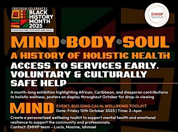 Building Calm: Wellbeing Toolkit, 10 October | Event in Croydon | AllEvents