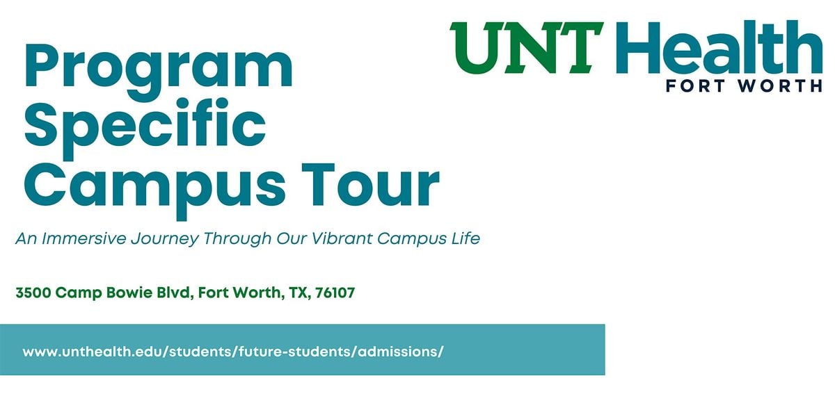 UNT Health Program Specific Campus Tour, 19 September | Event in Fort Worth | AllEvents