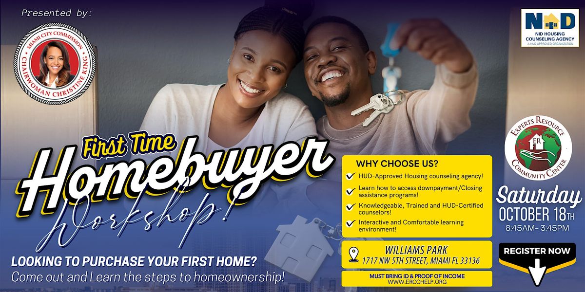 First time Homebuyer Workshop, 18 October | Event in Miami | AllEvents